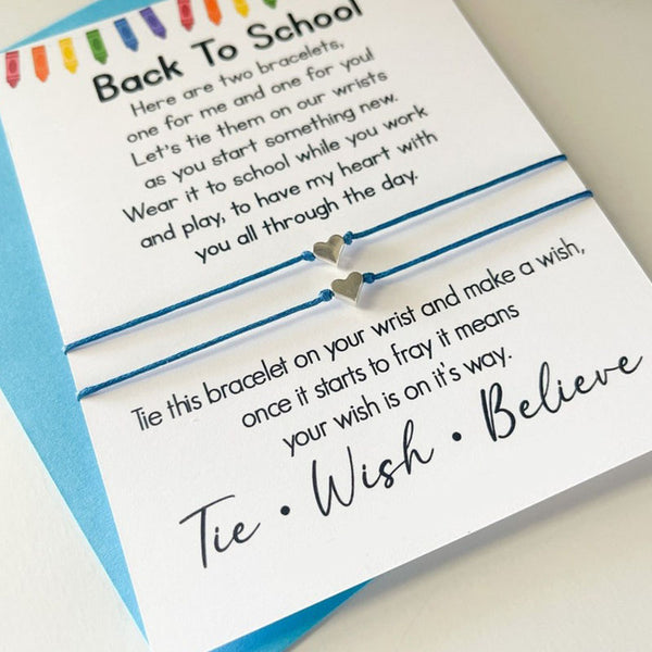 Back to School Mommy and Me Wish Bracelet