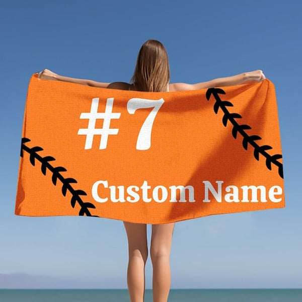 Custom Name Pool Towels