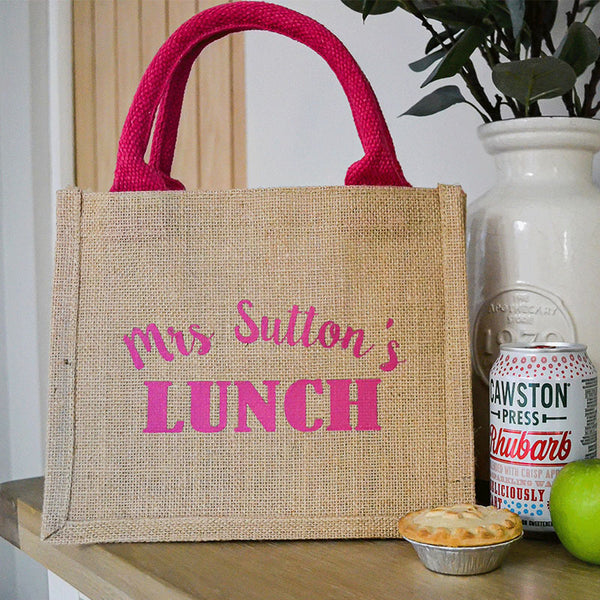 Personalised Teacher Lunch Bag, Teacher Gifts, Teaching Assistant Gift