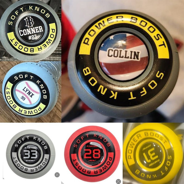 3D Personalized Bat Knob Decal made to fit ANY bat knob!