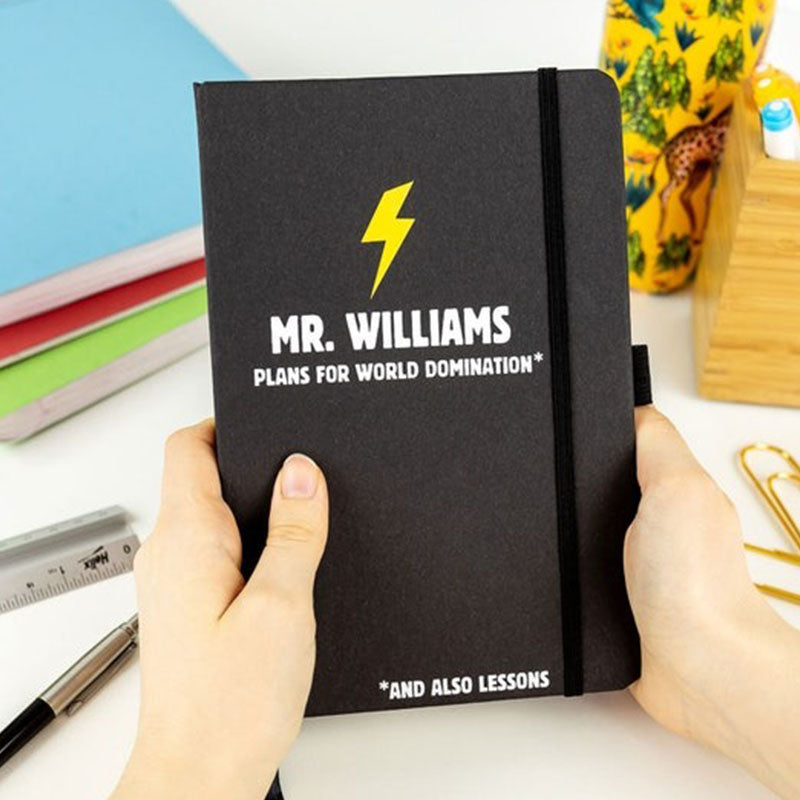 World Domination Notebook, Personalised Teacher Gifts, Thank You Teacher Gift