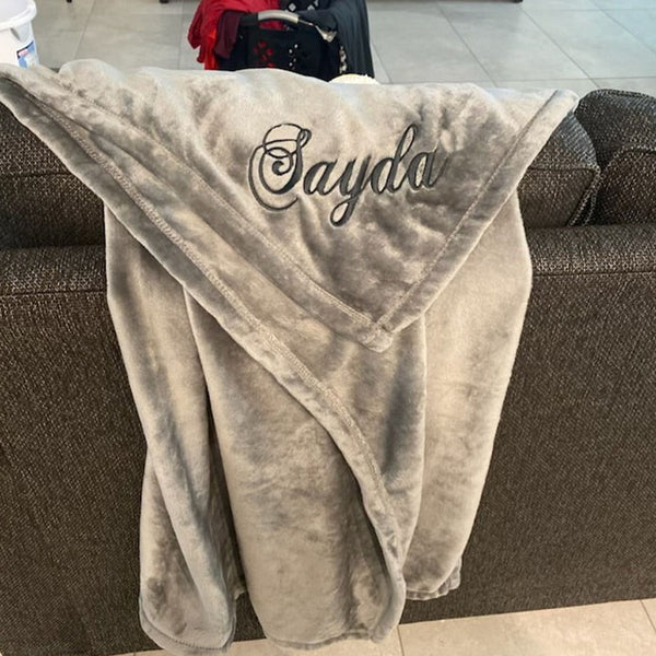 Personalized Custom Soft Blanket with SCRIPT Name