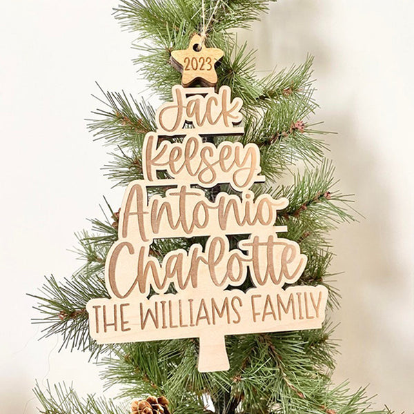 Personalized Name Tree Ornament Christmas