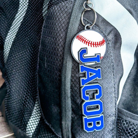 Name tag Customized Sports Bag Tag - Keychain