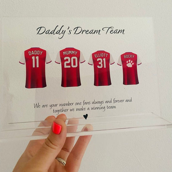 Custom Football Gift Personalised Football Shirt Print