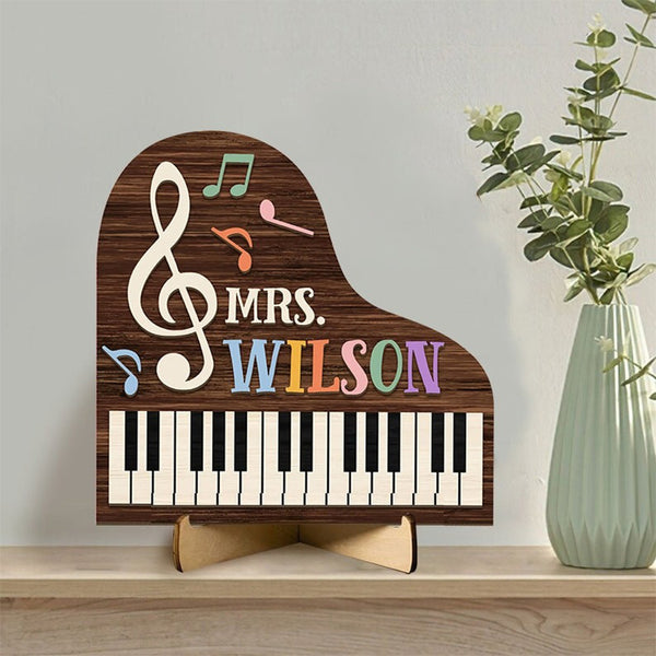 Music Teacher Sign, Personalized Wooden Sign Music