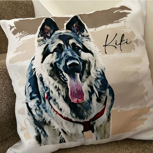 Custom Pet Pillow Personalised Pet Portrait  Pet memorial gift