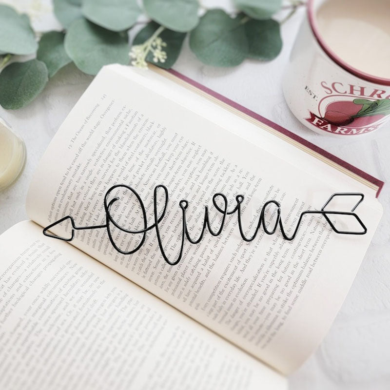 Custom Name Arrow Wire Bookmark Page Marker Custom Personalized Planner Accessories Gift