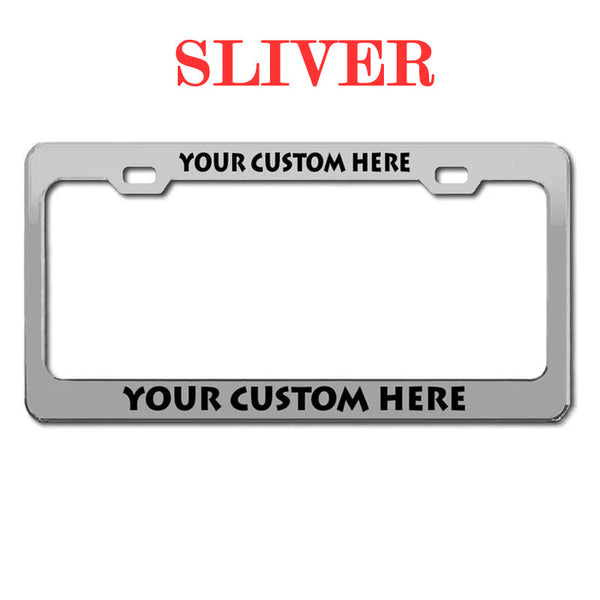 Custom License Plate Frame, Personalized Vehicle Decoration (Universal for any Vehicle)