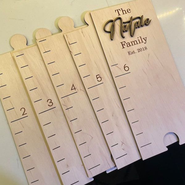 Wood Height Chart Growth Chart Personalized Growth Chart