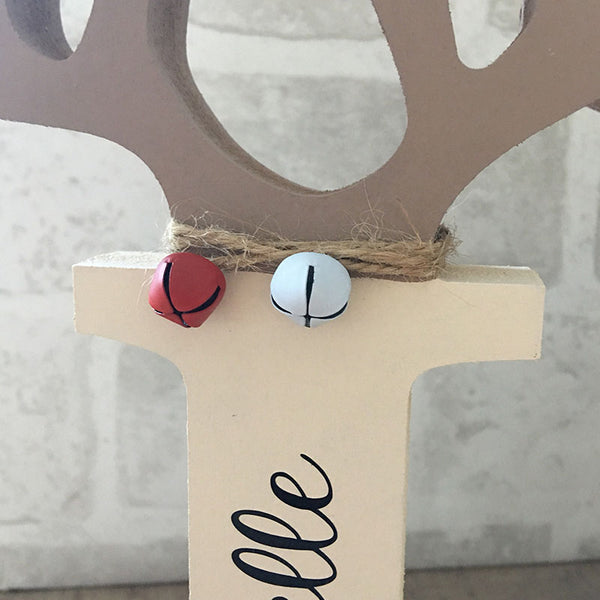 Reindeer letter, freestanding christmas letter, christmas decor, christmas decoration, personalised letter