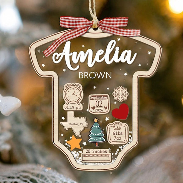 Baby'S First Christmas Decorations, Custom Baby Name Gifts