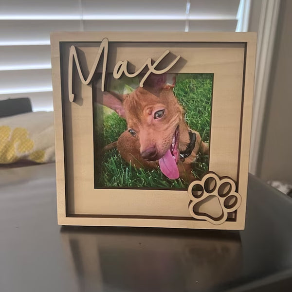 Pet Name Photo Frame |Custom Dog Cat Picture Frame