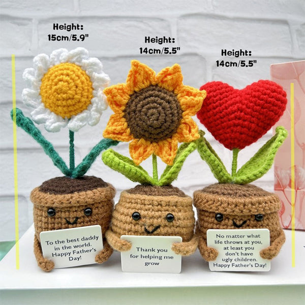 Handmade Crochet Pickle /Sunflower/Heart flower/Daisy