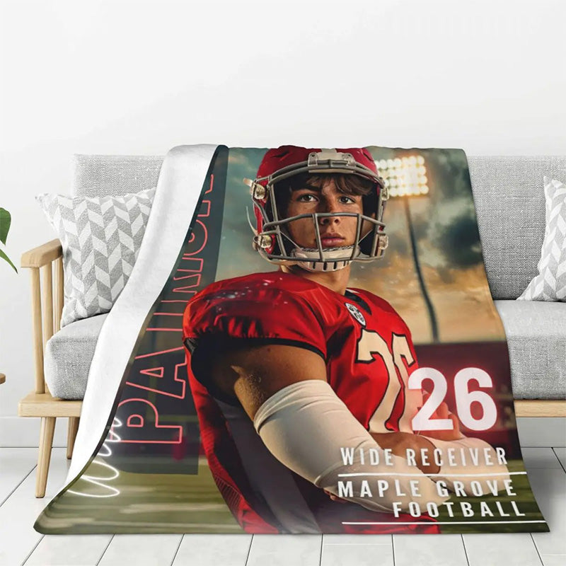 Sports Blankets, Custom Photo Blankets, Personalized Year-End Party Favors