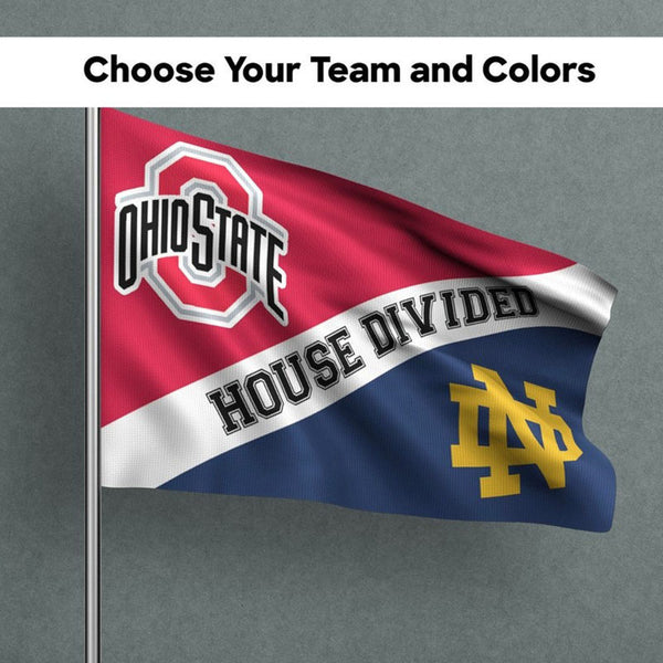 Custom House Divided Flag, Custom Flag, House Divided Flag, NFL Flag