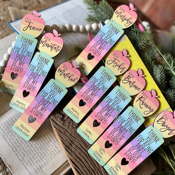 Teacher Bookmark, Teacher Appreciation Gift, Gift for Teacher, Personalized Bookmark