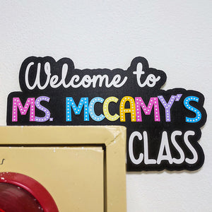 Personalized Rainbow Teacher Appreciation Gift, Back to School Gift, Classroom Doorframe