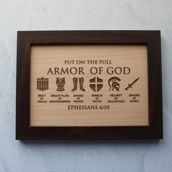 The Armor Of God Sign Decor Full Armor of God Father Gift