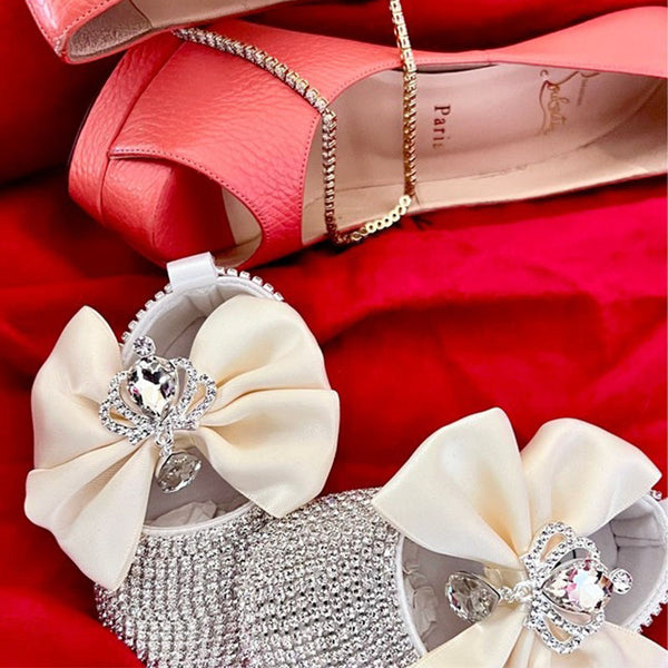 Newborn Baby Girl Bling Rhinestone Shoes