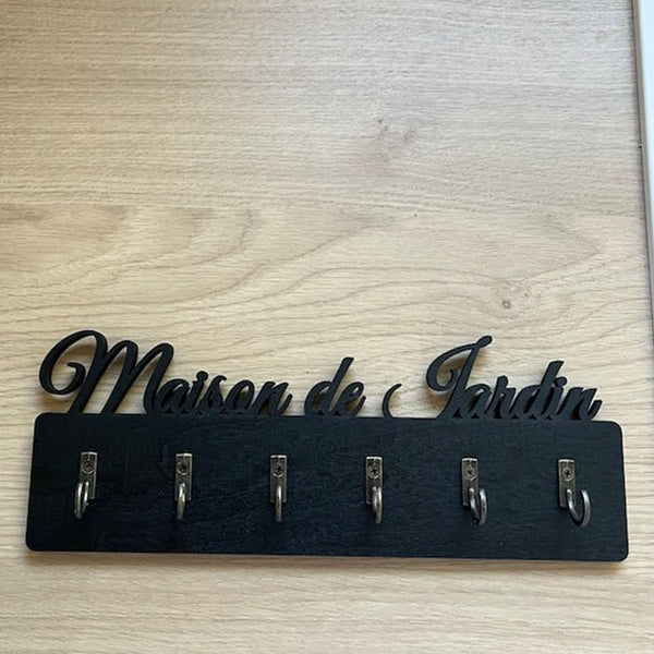 Personalized Key Holder, Custom Family Key Holder for Wall