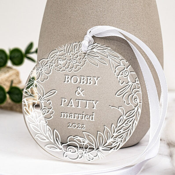 Personalize Our First Christmas Decorations Engagement Gifts, New Wedding Gifts for Couples