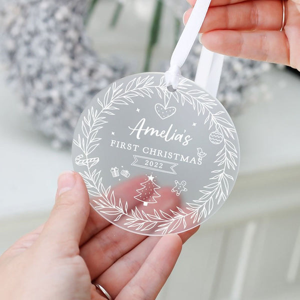 Personalized Baby'S First Christmas Decorating Gifts