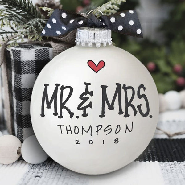 Wedding Gift, Wedding Ornament, Ornament Gift Set, Custom Bride Groom Gift