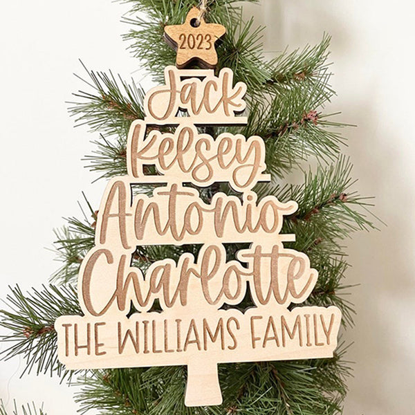 Personalized Name Tree Ornament Christmas