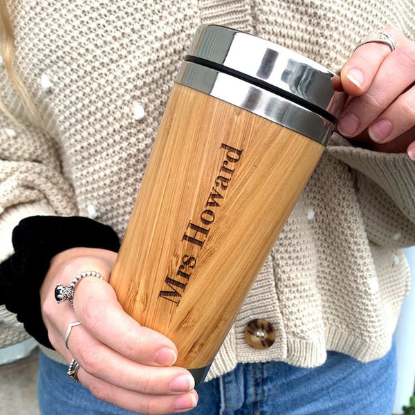 Personalised Teacher Travel Mug,  Thank You Teacher Appreciation Gifts