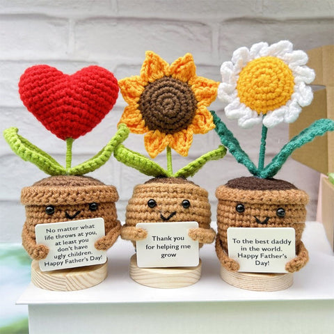 Handmade Crochet Pickle /Sunflower/Heart flower/Daisy