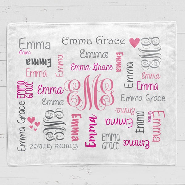 Personalized Baby Blanket Baby Name Blanket