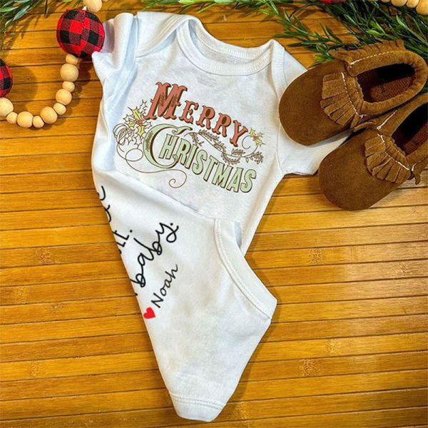 Merry Christmas Unisex Baby Outfit