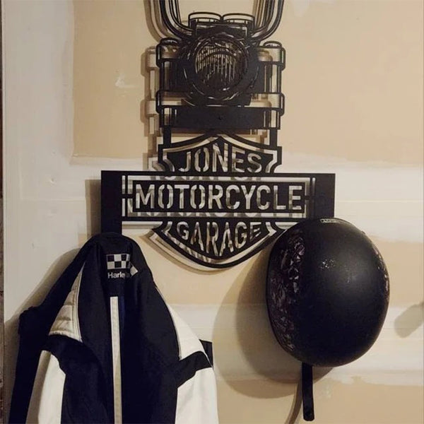 Custom Motorcycle Helmet Holder, Great Gift For Bikers