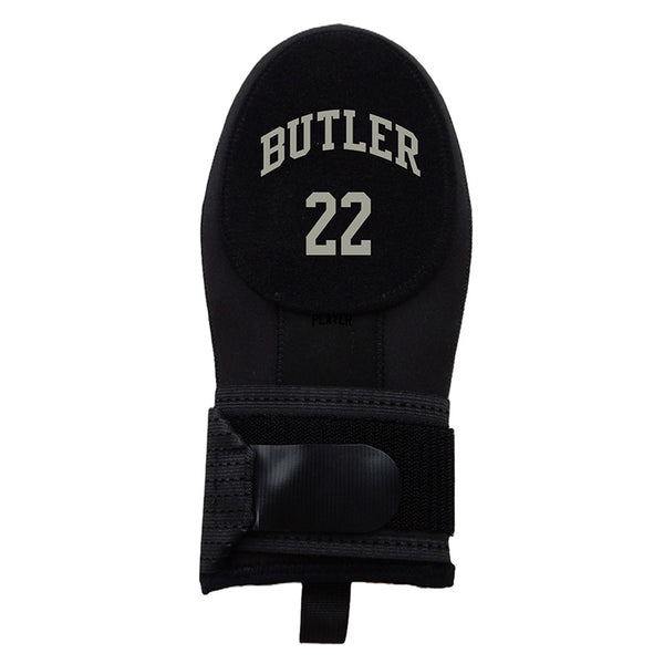 Black Custom Name and Number Slip-On Gloves