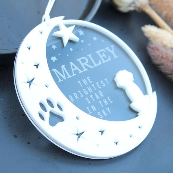 Dog Memorial Ornament, Personalised Dog Keepsake Gift, Dog Sympathy Gift