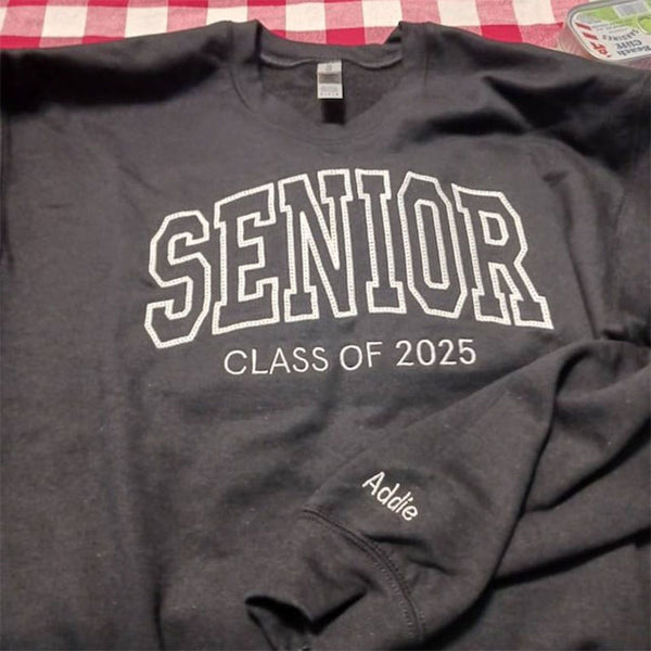 Embroidered Senior Sweatshirt | Crewneck | Senior 2025 | Graduation Gift