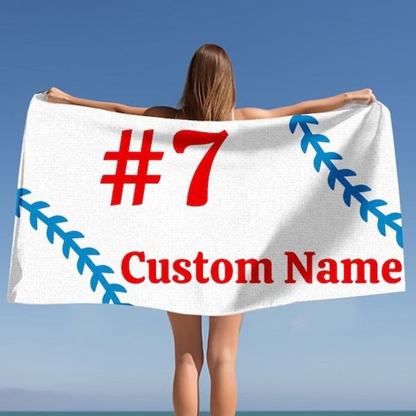 Custom Name Pool Towels