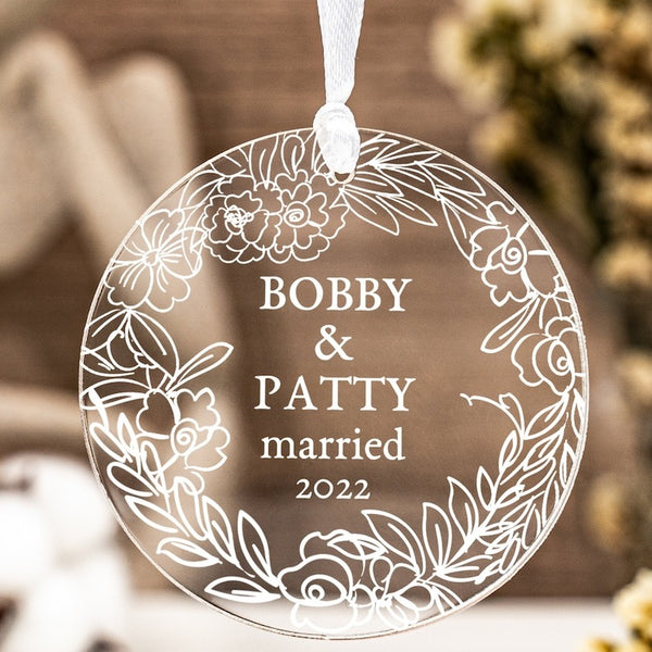 Personalize Our First Christmas Decorations Engagement Gifts, New Wedding Gifts for Couples