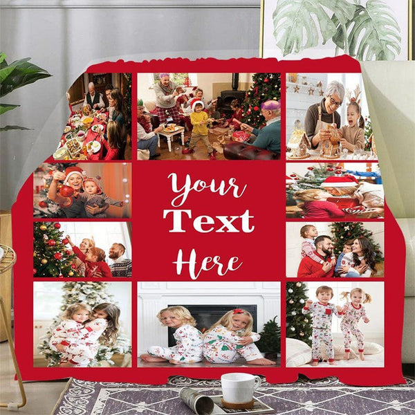 Personalized Photo Blankets, Custom Blankets, Family Photo Gifts