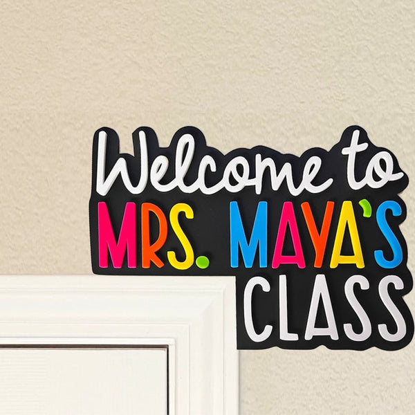 Custom Teacher Appreciation Gift Teacher Doorframe Sign