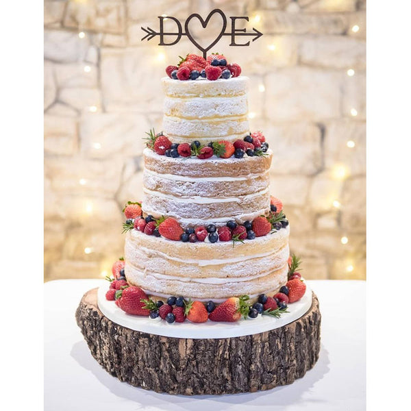 Rustic Wedding Arrow Cake Topper | Custom Cake Topper | Beach Wedding