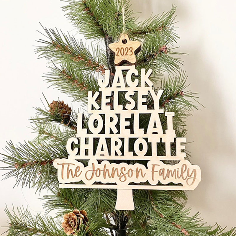 Personalized Name Tree Ornament Christmas