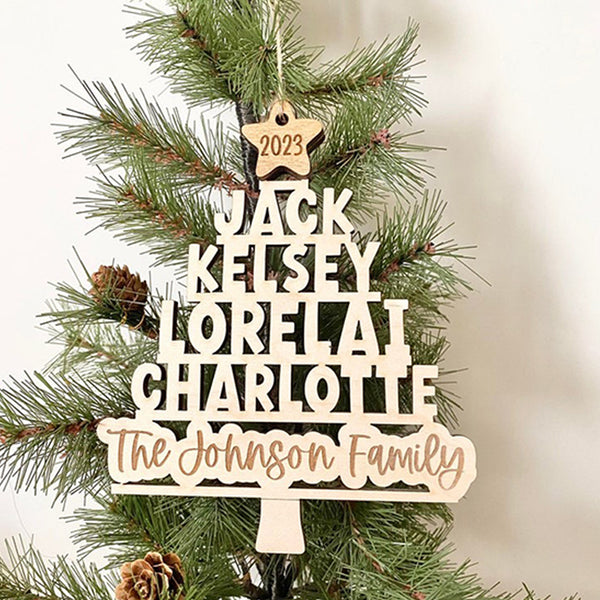 Personalized Name Tree Ornament Christmas