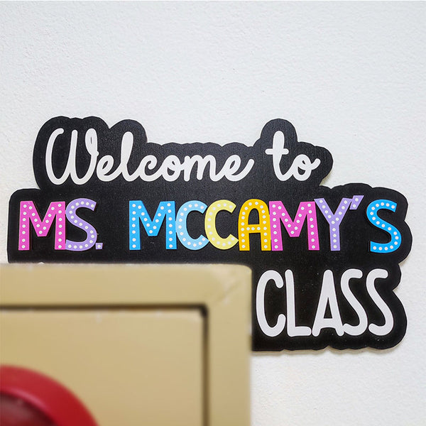 Personalized Rainbow Teacher Appreciation Gift, Back to School Gift, Classroom Doorframe