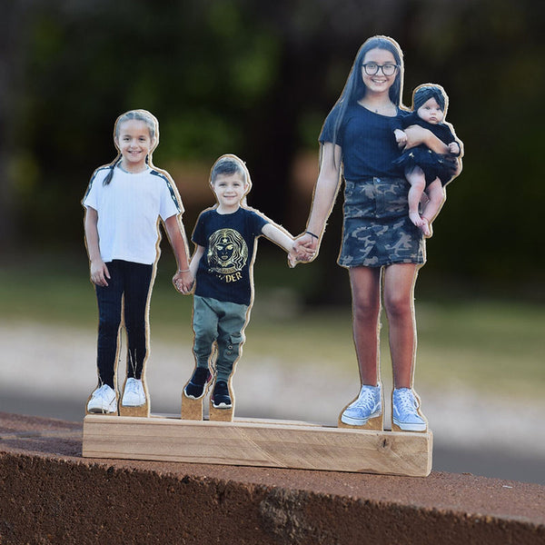 Custom Photo Statue Display. Personalized Photo Gift.