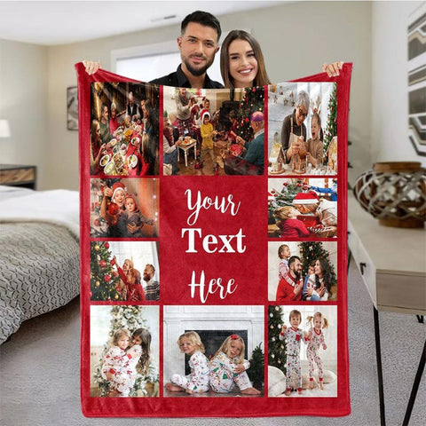 Personalized Photo Blankets, Custom Blankets, Family Photo Gifts