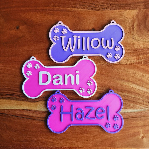 Customized Dog House Nameplates, Toy Box Signs