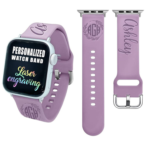 Personalized Apple Watch Band Custom Monogram with Name