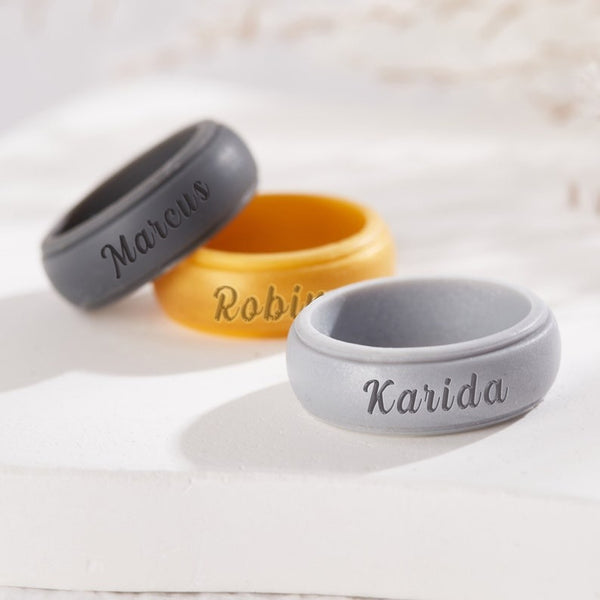 Personalized Silicone Ring for Men with Custom Silicone Ring